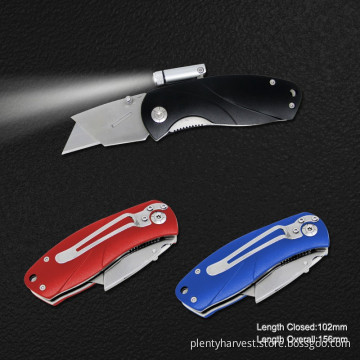 Quick Changeable Blade Knife with LED (#3582)